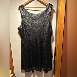 Black country style dress